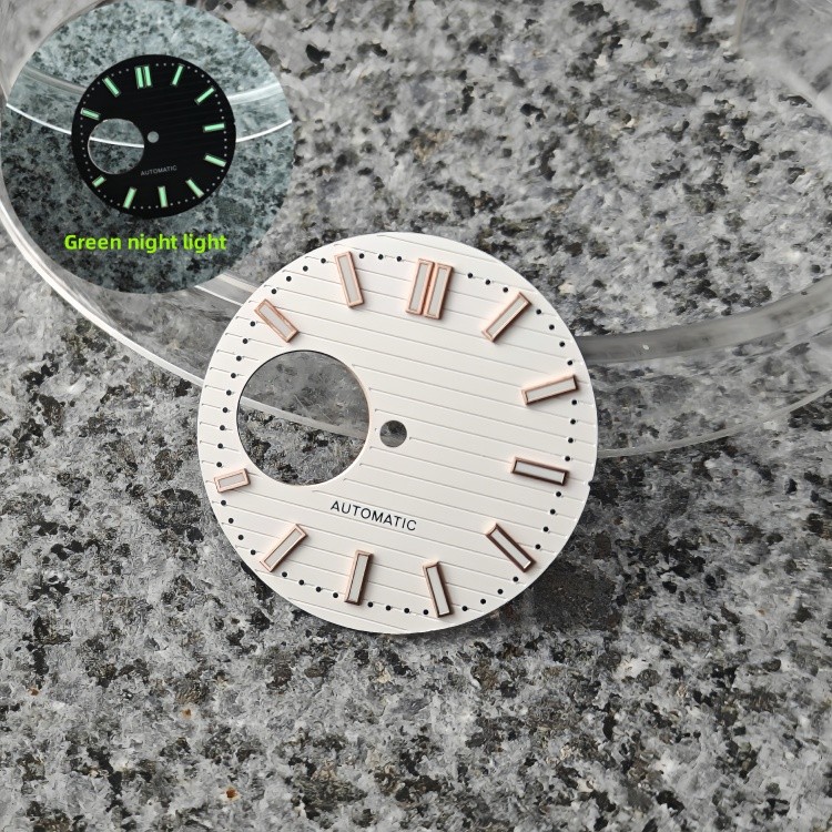 NH38 dial 29.8mm skeletonized coffee green lume fit NH35-NH38-NH36-NH70 movement