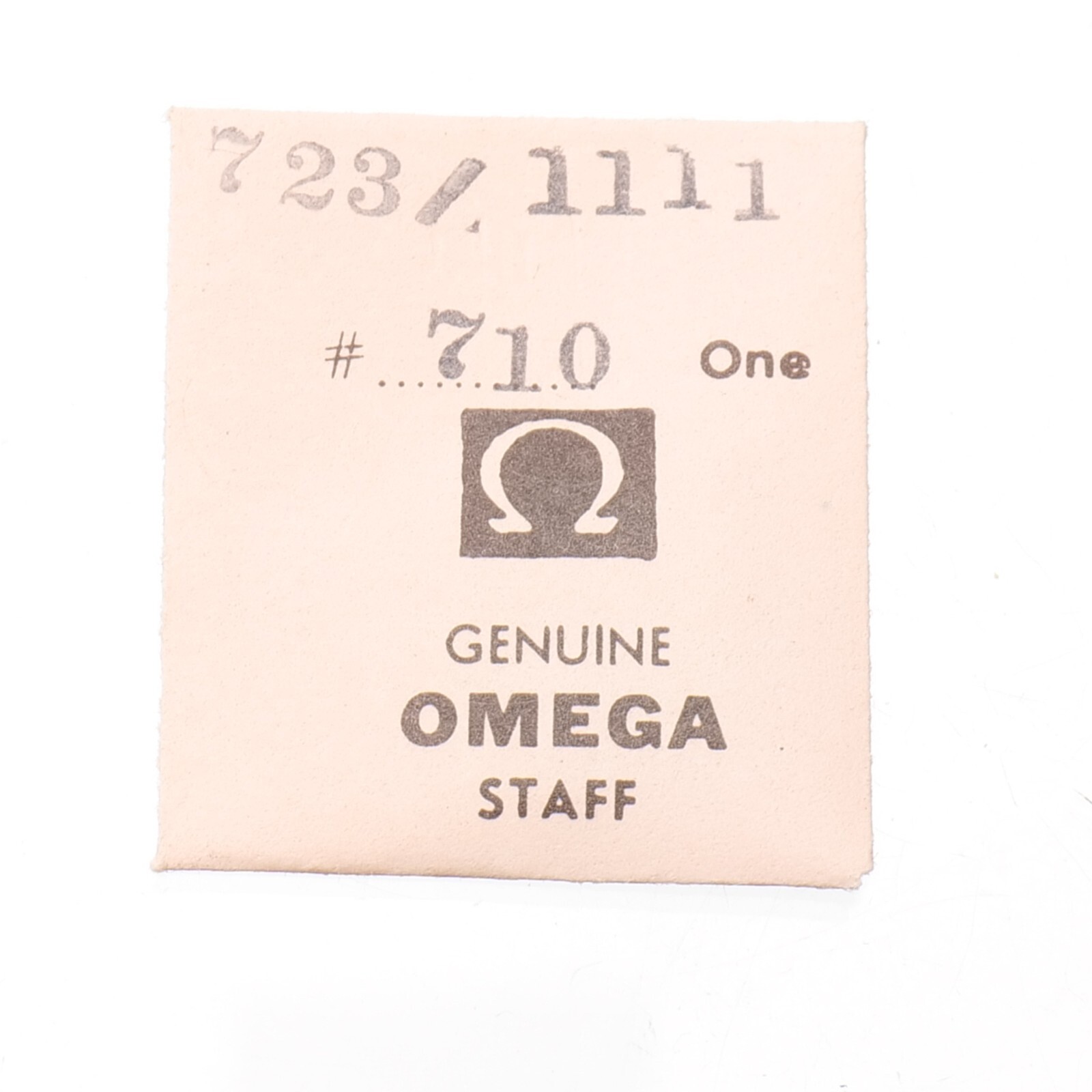 (1) OMEGA 710, 711, 712 Balance Staff Bestfit 723/1111 Watchmakers Watch Part