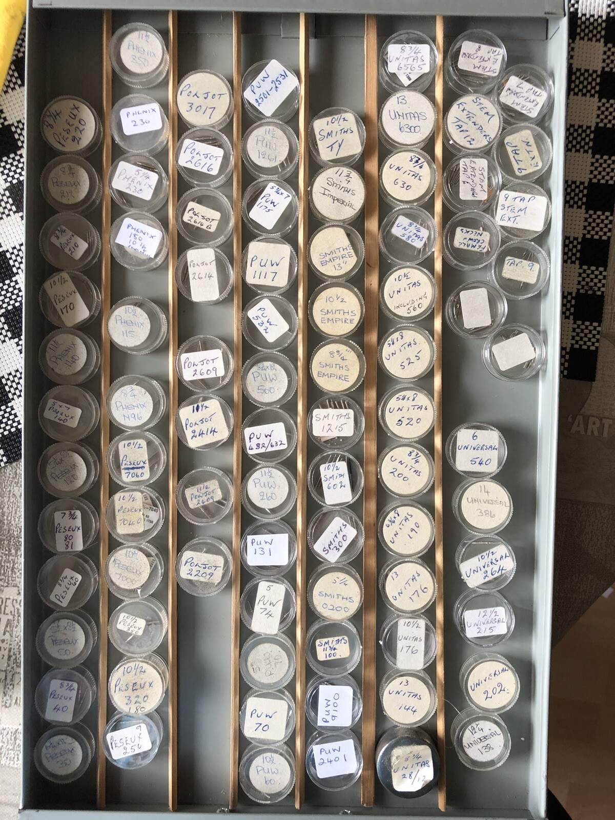 EB,Lanco,Movado,MST,Oris,Peseux,Poljot,PUW,Unitas +Vintage Watch Stems (NOS).