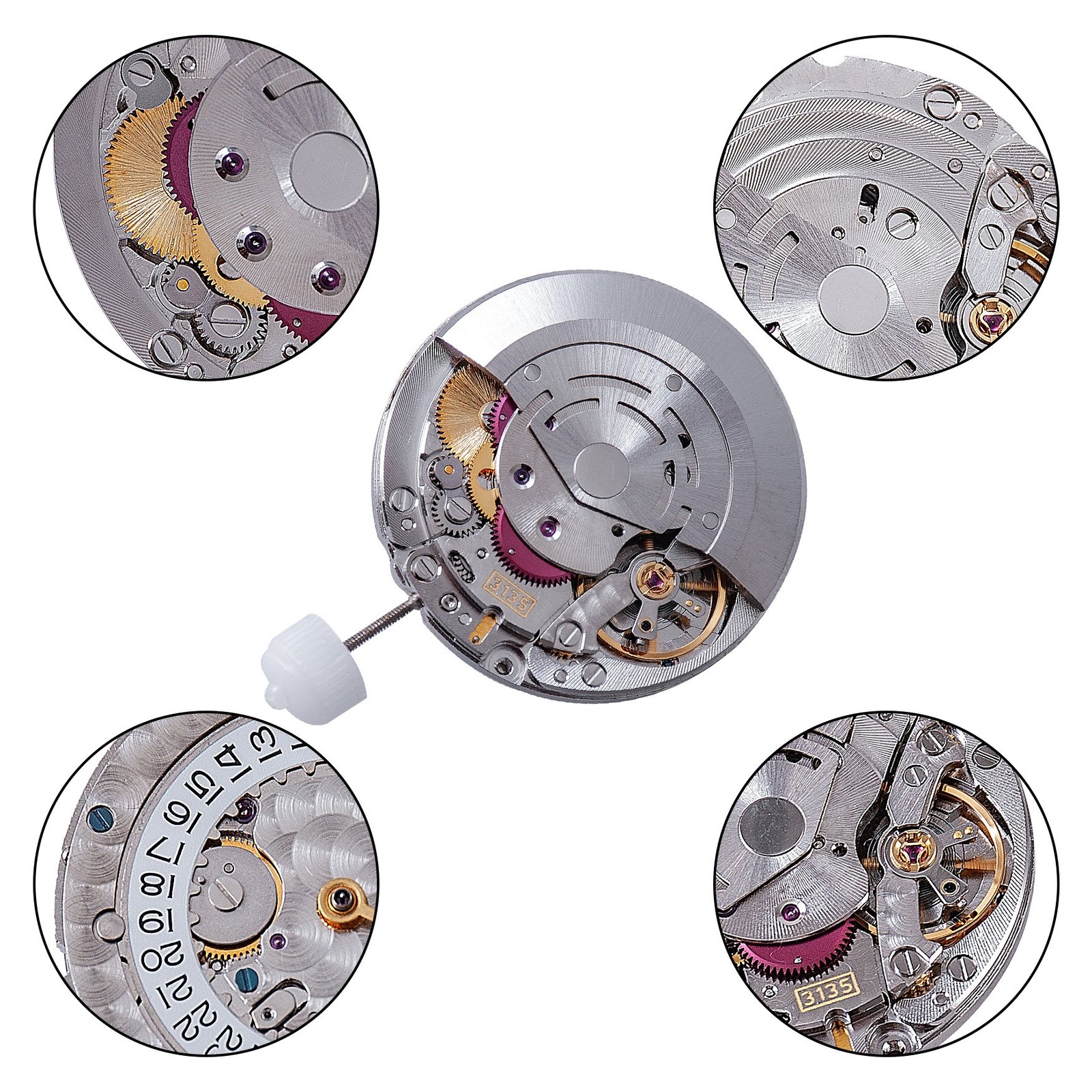 For Fit Sub Series Top VR3135 Automatic Mechanical Movement Small Disc VR3135