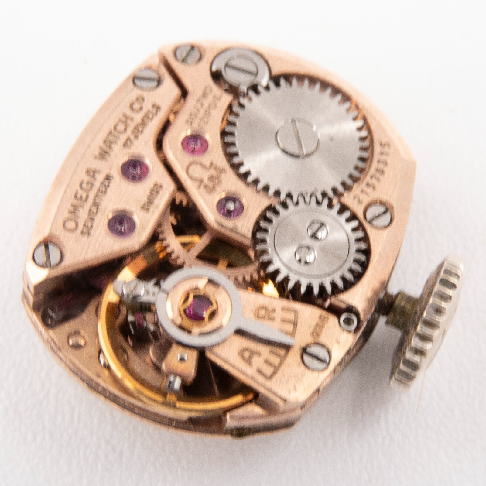 Vintage Omega Caliber 484 17-Jewel 2-Adjustment Wristwatch Movement, Runs
