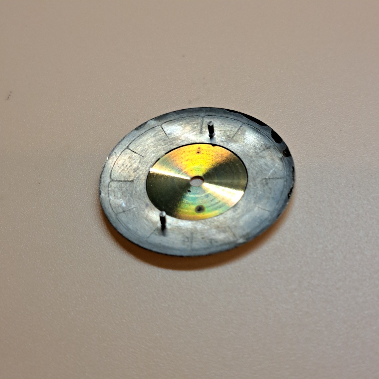 Enicar Ultrasonic Watch Dial 28.75 mm Gray Metal Dial