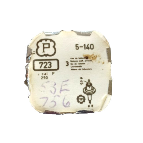 Peseux 180 184 200 202 Balance Staff watch part #723/442 *SEE INTERCHANGE LIST