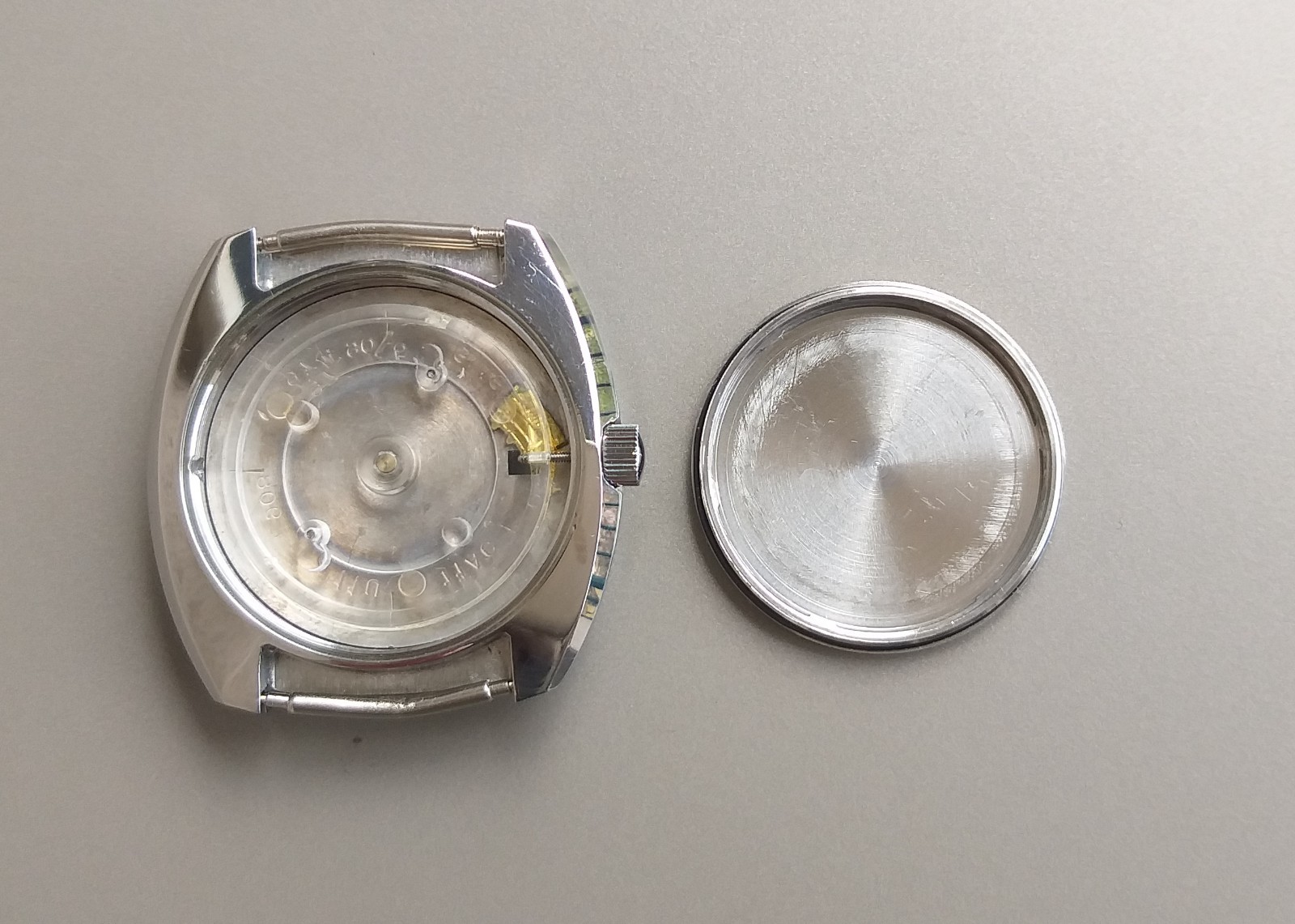 Fontainemelon FHF 974 Project Watch 35mm Swiss Case and Dial Vintage 1970’s NOS
