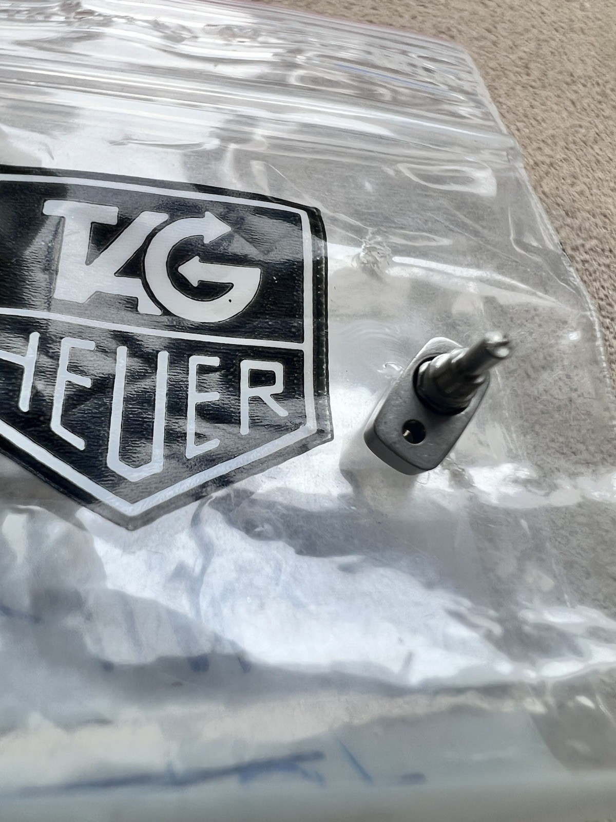 NEW FACTORY PUSHER BRUSHED TAG HEUER HP0058 MONACO CARRERA GENUINE SWISS MADE NE