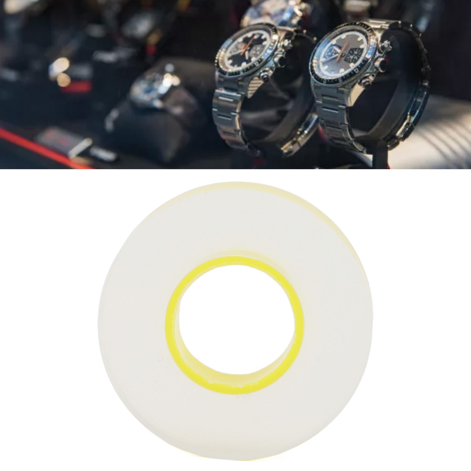 15mm Watch Strap Scratch Resistant Protective Film Yellow