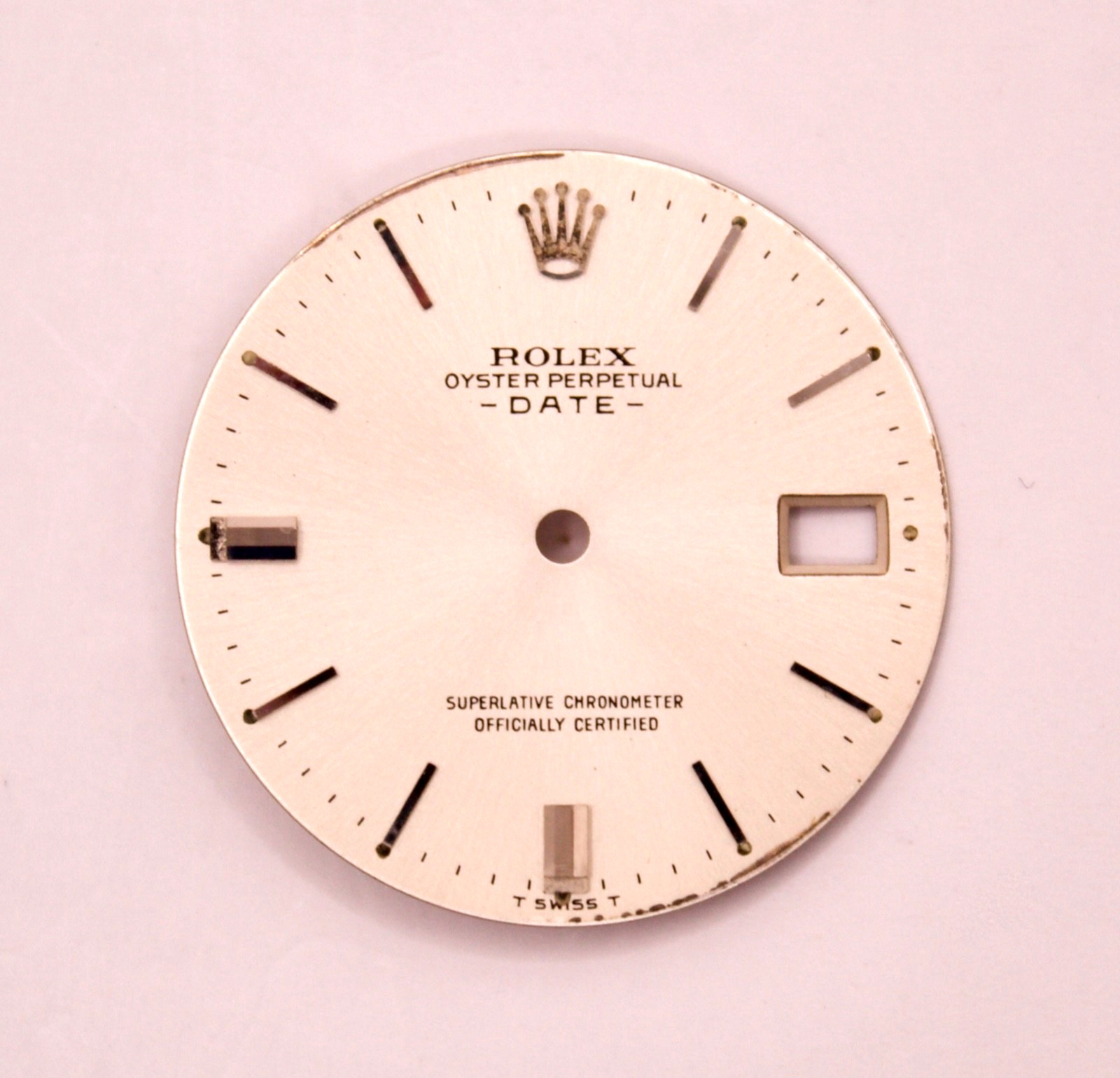 ORIGINAL Rolex Date Dial 34mm Silver Stainless Steel w Date 1500/1501/1503 Swiss