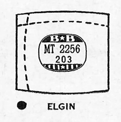 ELGIN : 4619 – Tonneau 22.5mm x 20.3mm