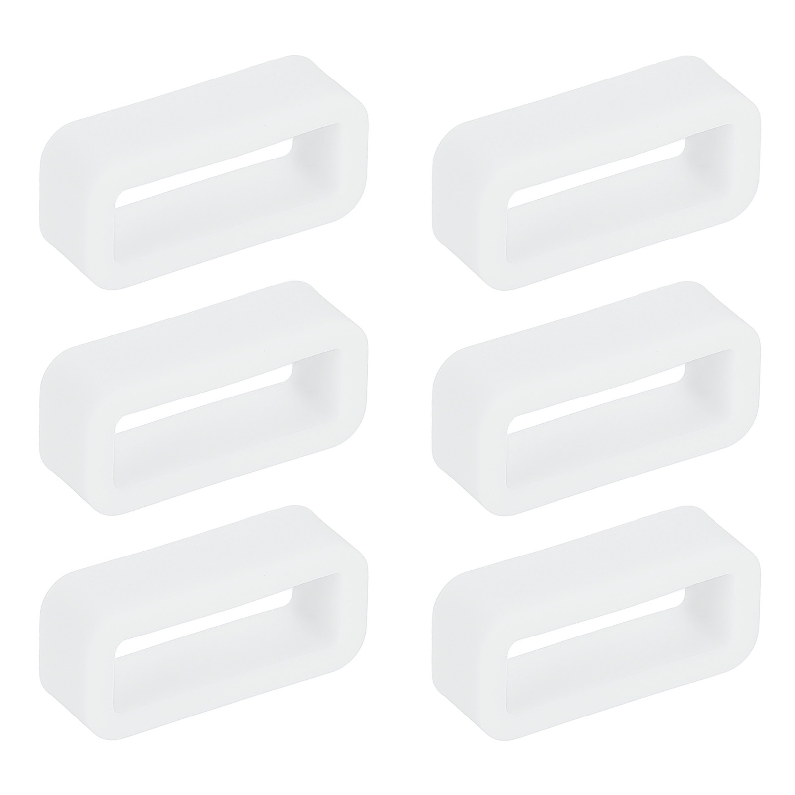 6pcs 14mm silicone watch band for transparent strap