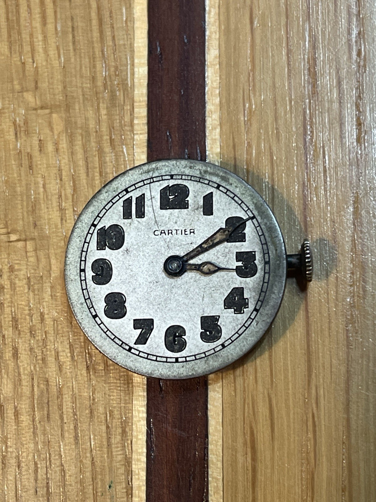 CARTIER IWC INTERNATIONAL WATCH CO. Cal. 75 Movement 1917 WW1 Era Vintage Swiss