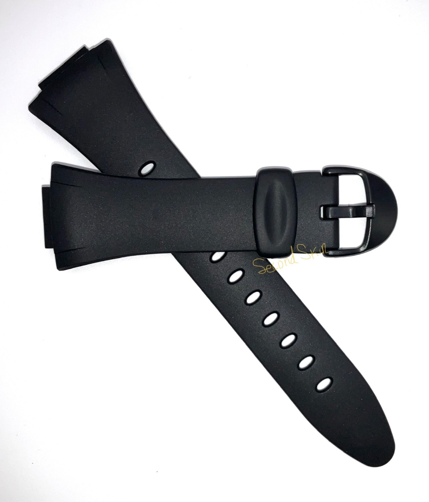Genuine Casio Black Resin Watch Band Strap AQ-E10-1B F-E10-1A F-E10G-1A