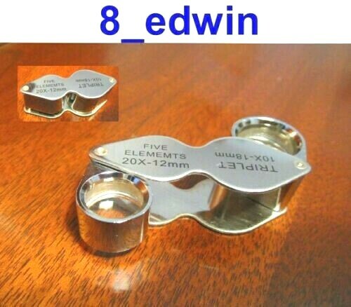 Quality 10x & 20x Jeweler’s Loupe Dual lenses Sale ! Fast Melbourne shipping !