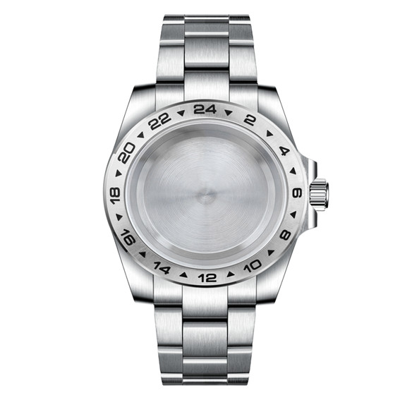 39mm Stainless Watch Case+Strap Sapphire for Nh34 Nh35 NH36 Movement 28.5mm Dial