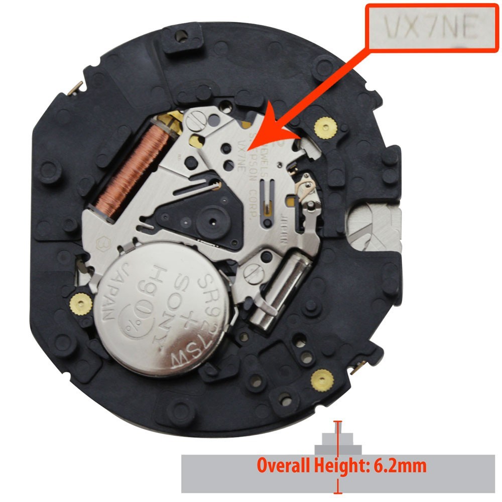 Original Hattori/Seiko/Epson VX7N VX7NE Japan Quartz Movement