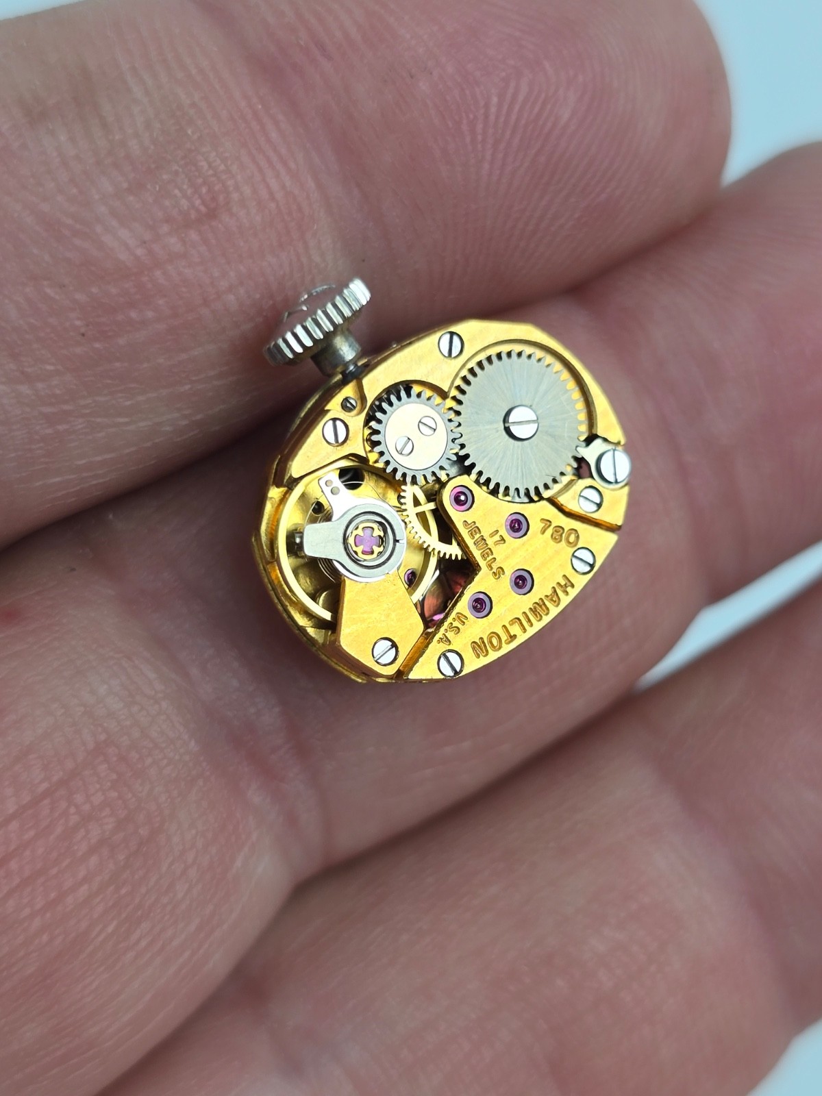 Vintage Hamilton 780 Women’s Wind-Up Movement 17j Runs Good Keeps Time 16.5mm