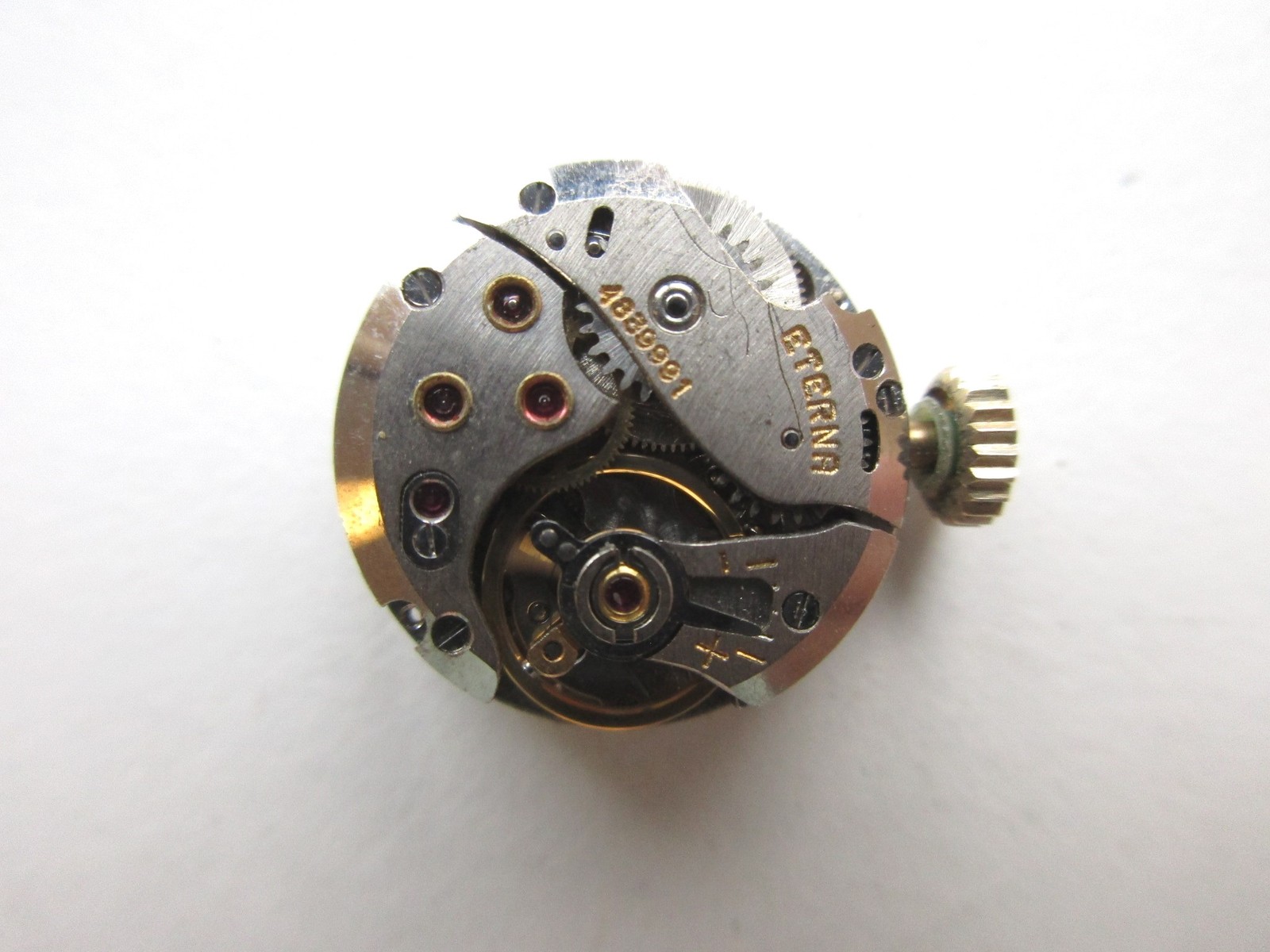 Eterna cal. 1418U Swiss vintage watch movement – running