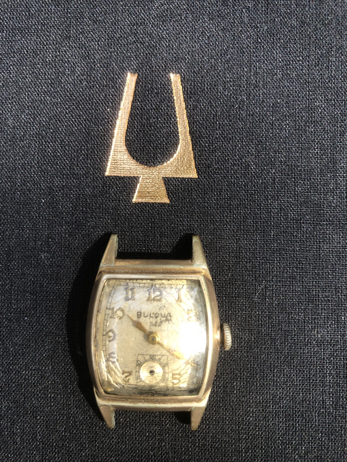 Vintage Bulova 1947 Movement/ 1952 Case Working