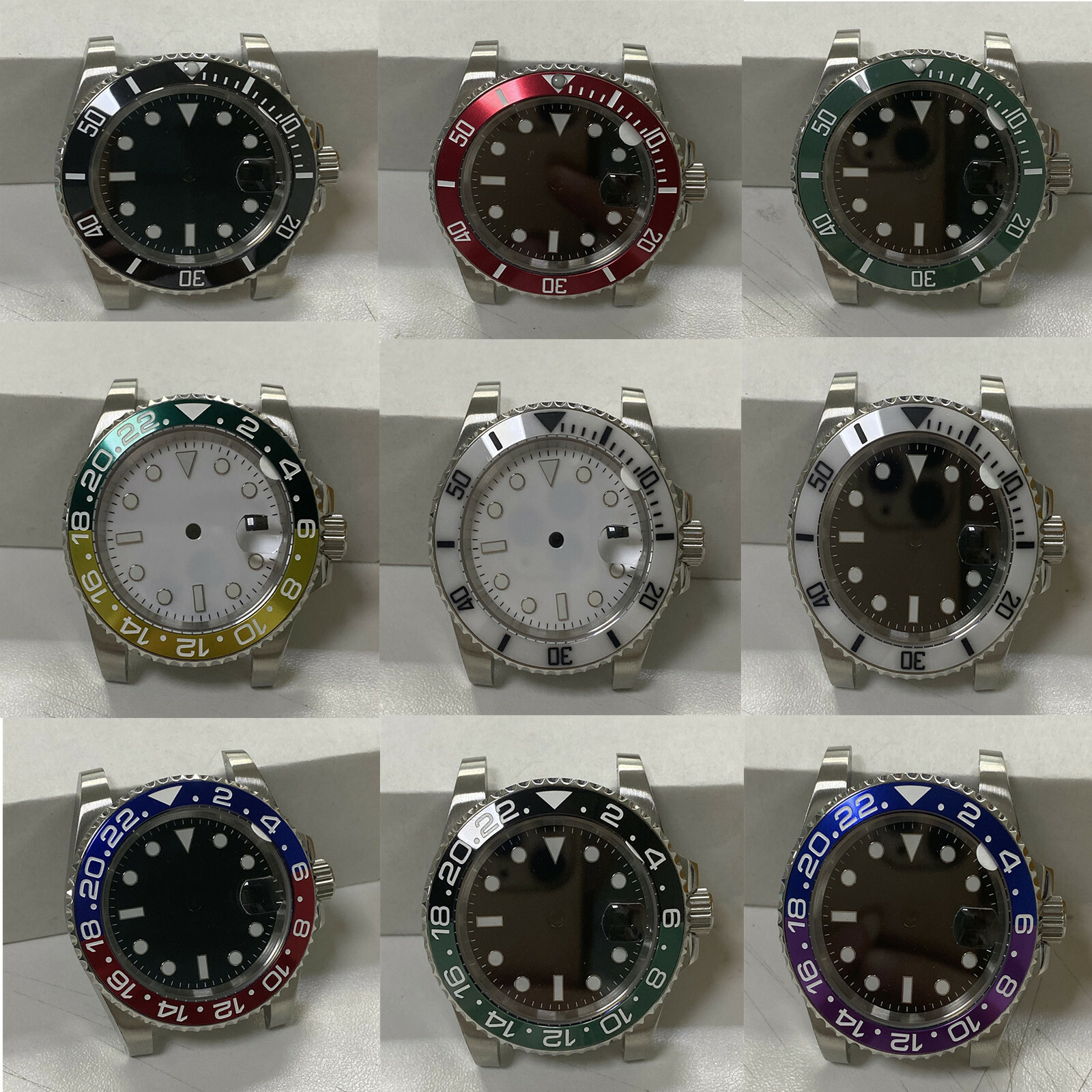 40MM Watch Bezel Case Set For Japan 8215 8200 Mingzhu 2813 3804 Movement Kit