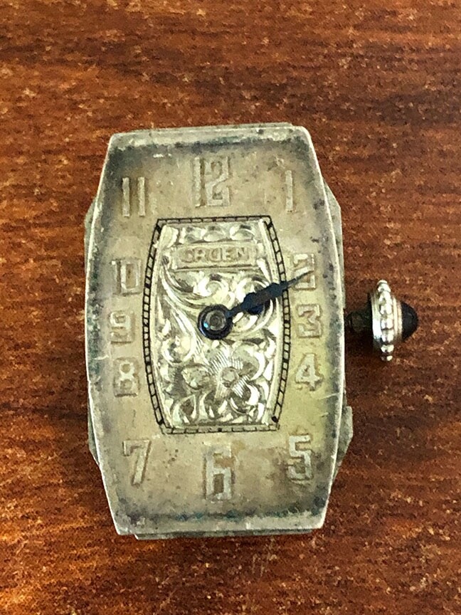 Gruen 153 Watch Movement Guild 15 Jewel For Repair
