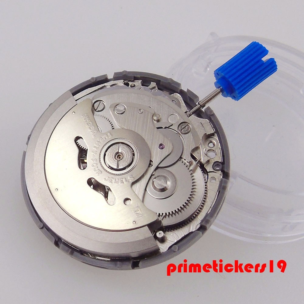 NH39 Mechanical Automatic Watch Movement Genuine 24 Jewels Mechanism No Calendar