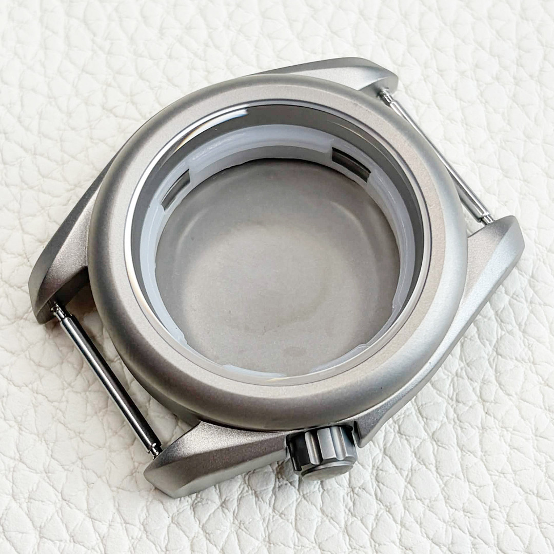 Prevent Allergy Titanium 40mm Sapphire Glass Field Mod Watch Case Fit ETA 2824