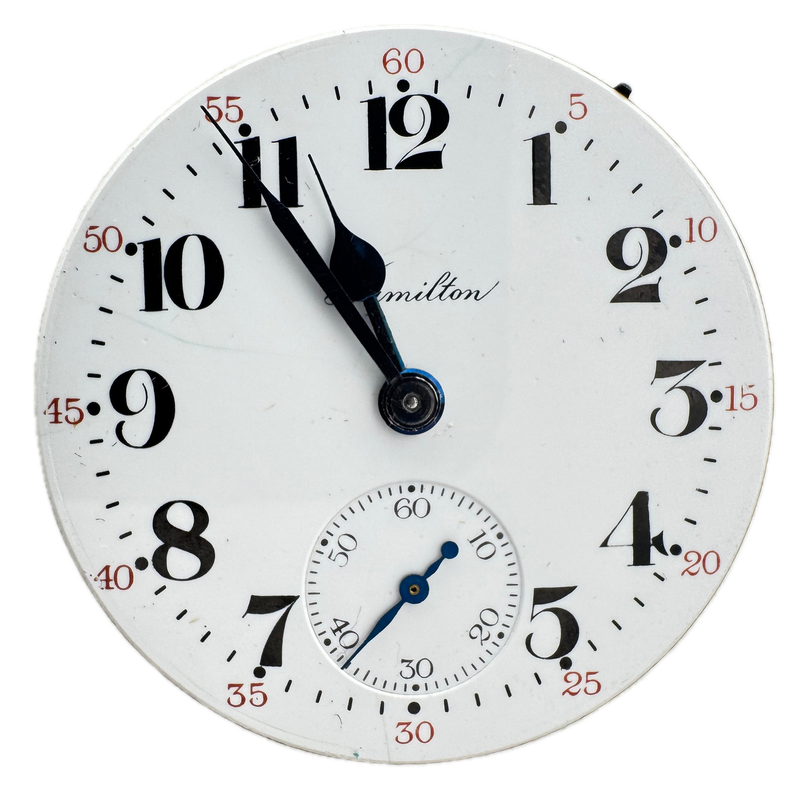 Vintage 16s 1929 Hamilton Porcelain Dial Railroad Pocket Watch Movement 992 USA