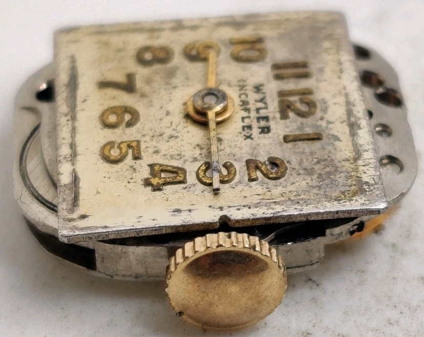 Rare Wyler Incaflex High Grade ETA Cal. 1045 17 Jewel watch movement Running