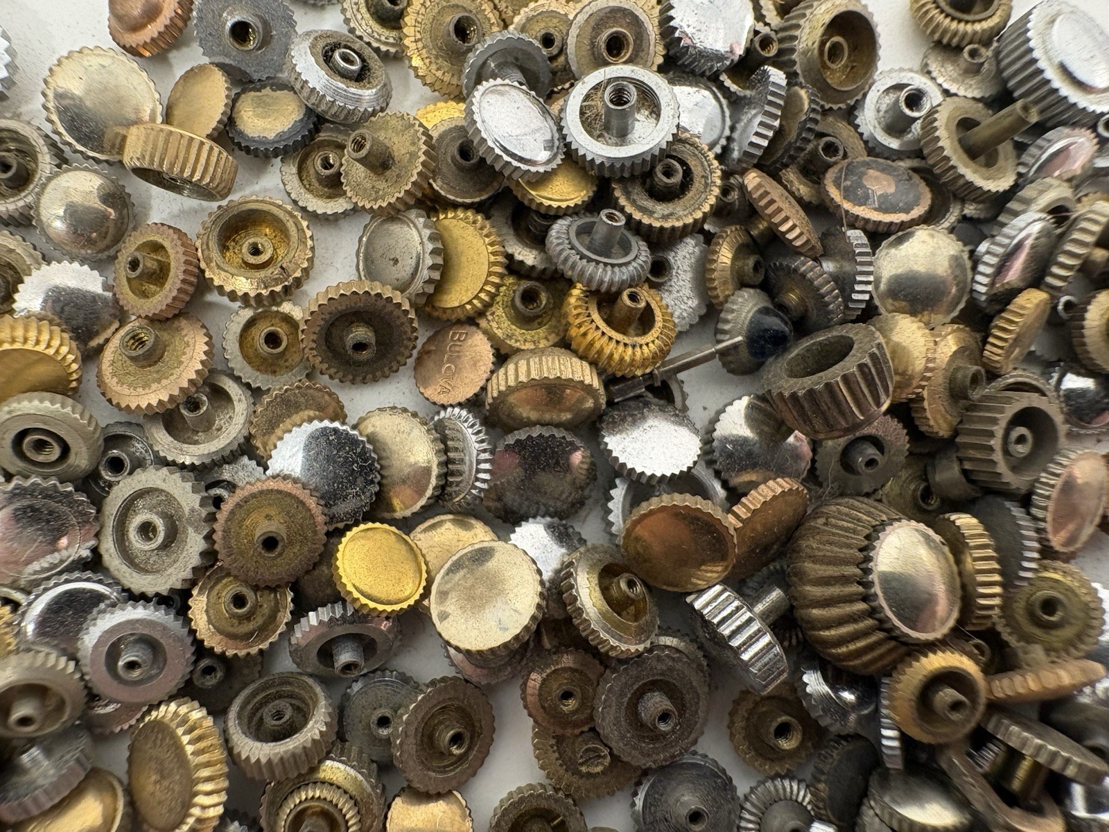 Huge Watchmaker’s Lot Of Assorted Wrist and Pocket Watch Replacement Crowns