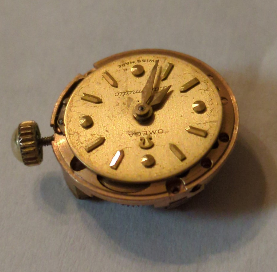 OMEGA AUTOMATIC MOVEMENT CAL 455 FOR OMEGA LADYMATIC WATCH 17 JEWELS- WORKING
