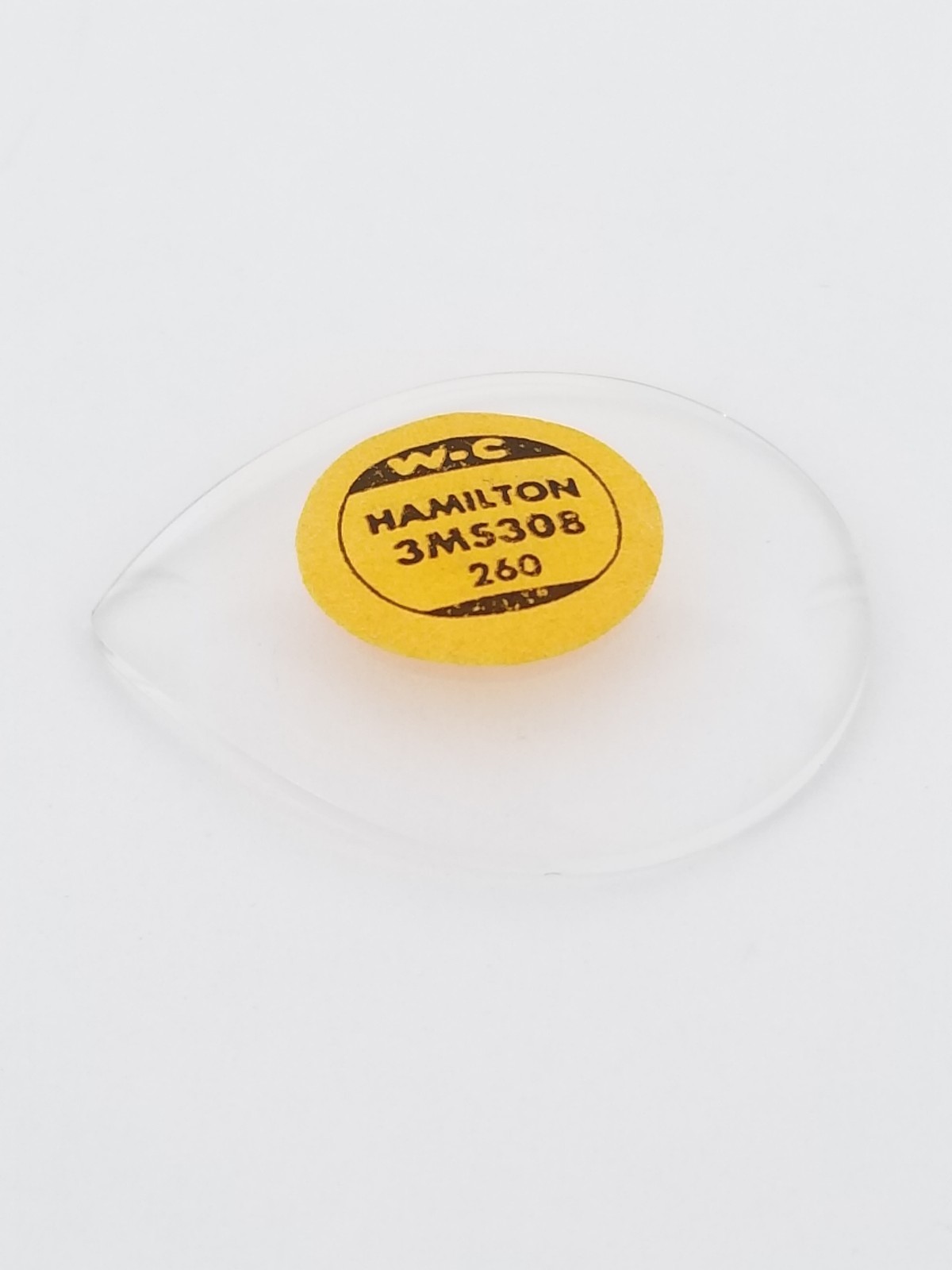 NOS WC 260 Mineral Glass Watch Crystal for Hamilton Electric Meteor, 3ms308