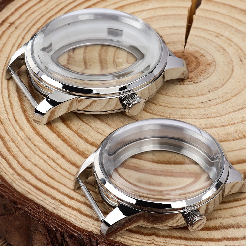 Steel Silver Watch Cases 40.6mm/33mm Modify Seiko Mods For Seiko NH35 34 NH36 38