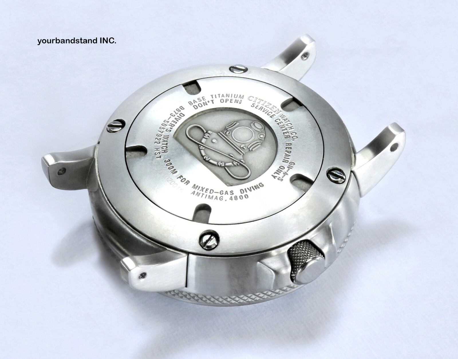 Silver brushed finish adapter Fits Citizen Eco-Drive Diver NH6934_08F NH6930-09F