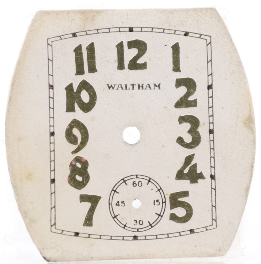 WALTHAM NOS VINTAGE TANK WRIST WATCH DIAL 26.87×26.8mm (HG)