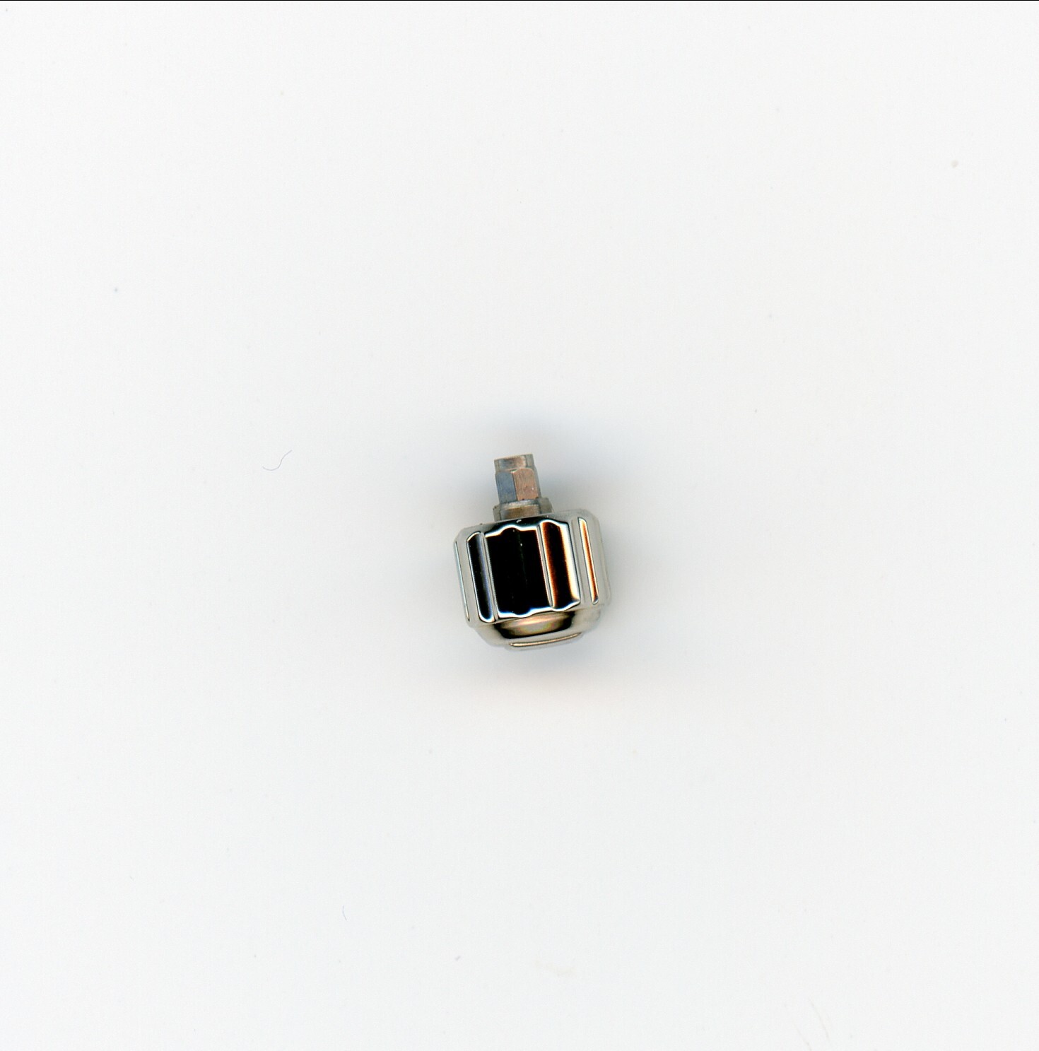 For Tag Heuer 4.4 mm Factory Crown Shiny S/S in color screw down