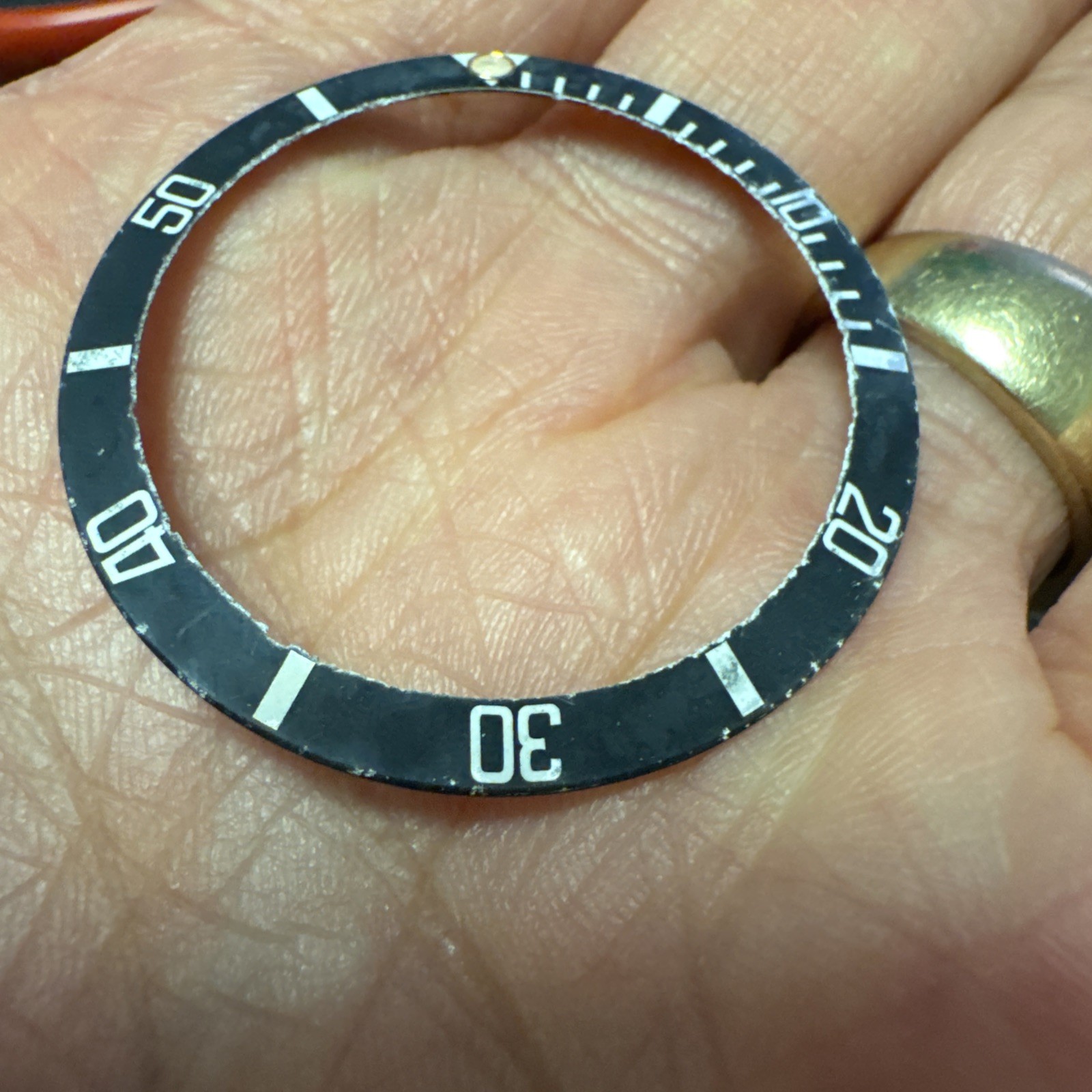 Original Rolex Oyster Submariner Black 16800 16610 16600 16660 bezel Insert (70)