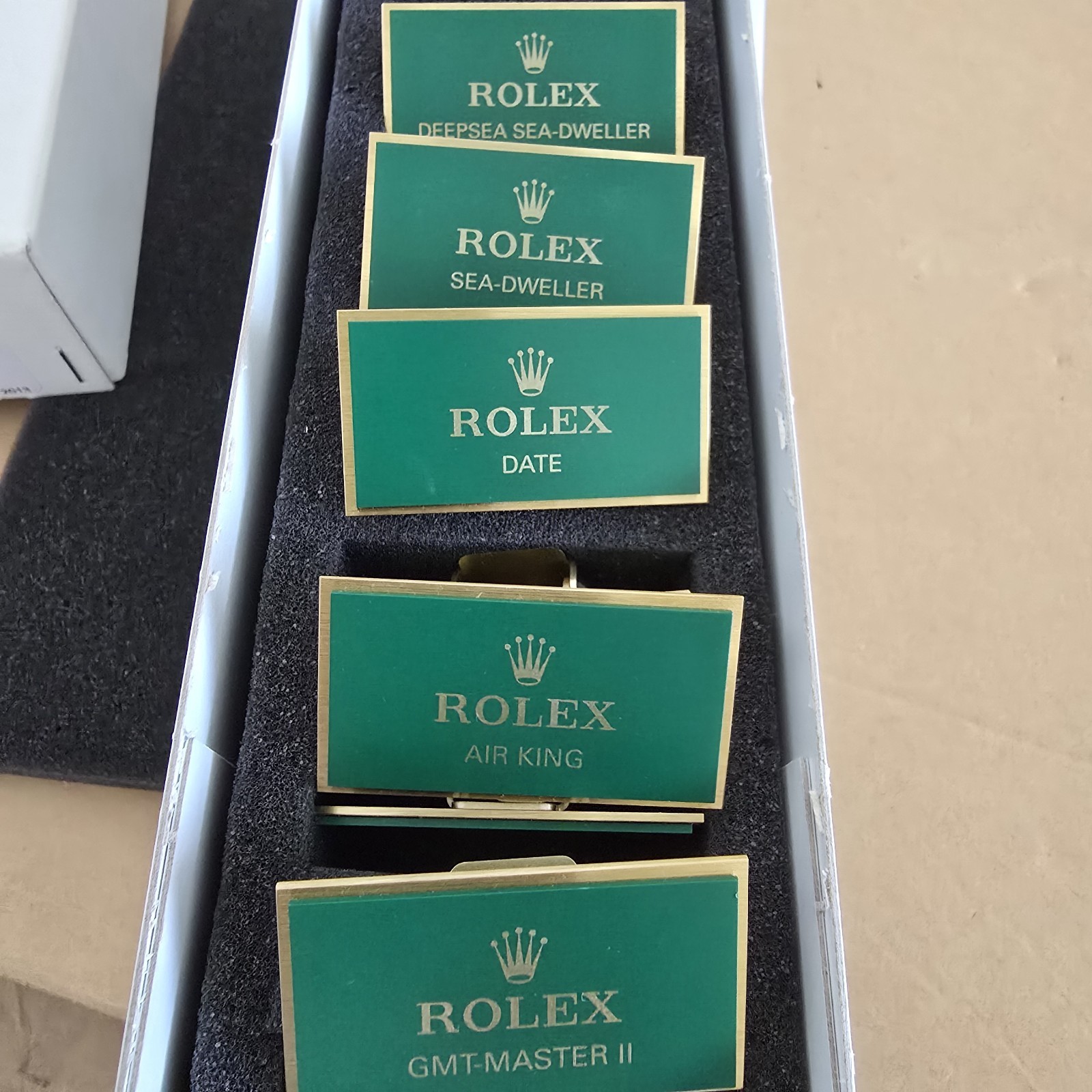 Genuine Rolex Baby label Tags. Authorised Dealer DISPLAY PLAQUE. Each