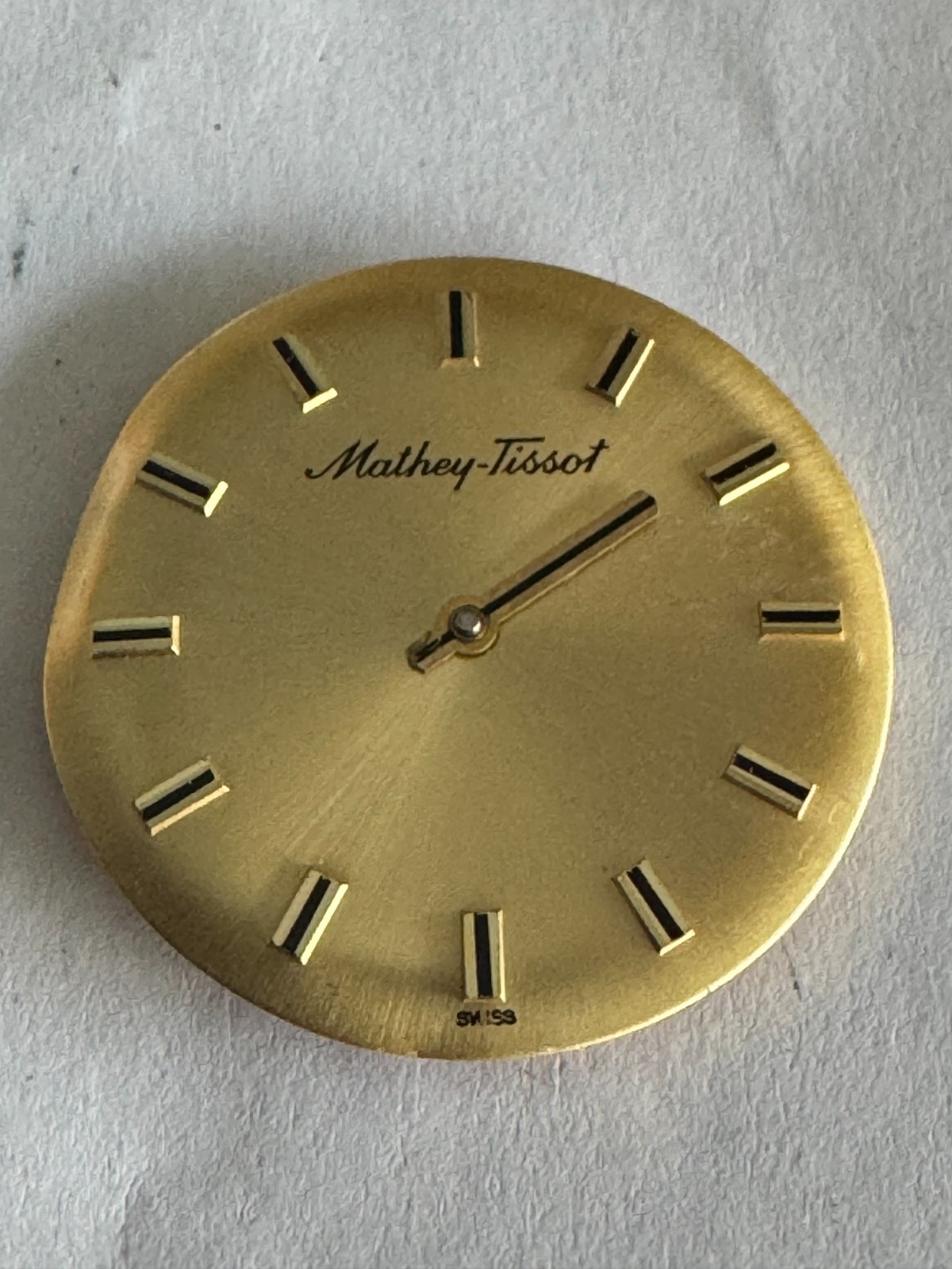 VINTAGE MEN’S MATHEY-TISSOT WRISTWATCH MOVEMENT CAL. 608 RUNS GREAT 17 JEWEL