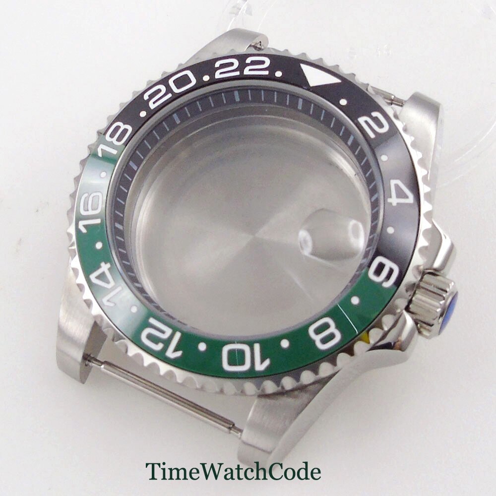 40mm Watch Case Sapphire Glass Chapter Ring Fit NH35 NH36 ETA2824 PT5000 316L