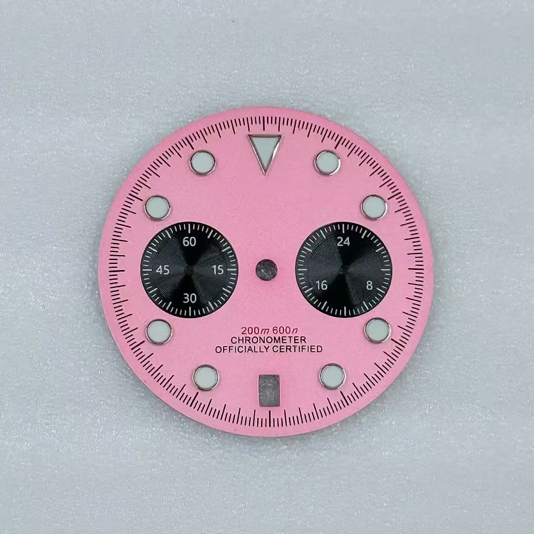 32.5mm VK64 Dial Green High-luminous Suitable for VK63/VK64 Movement Watch Parts