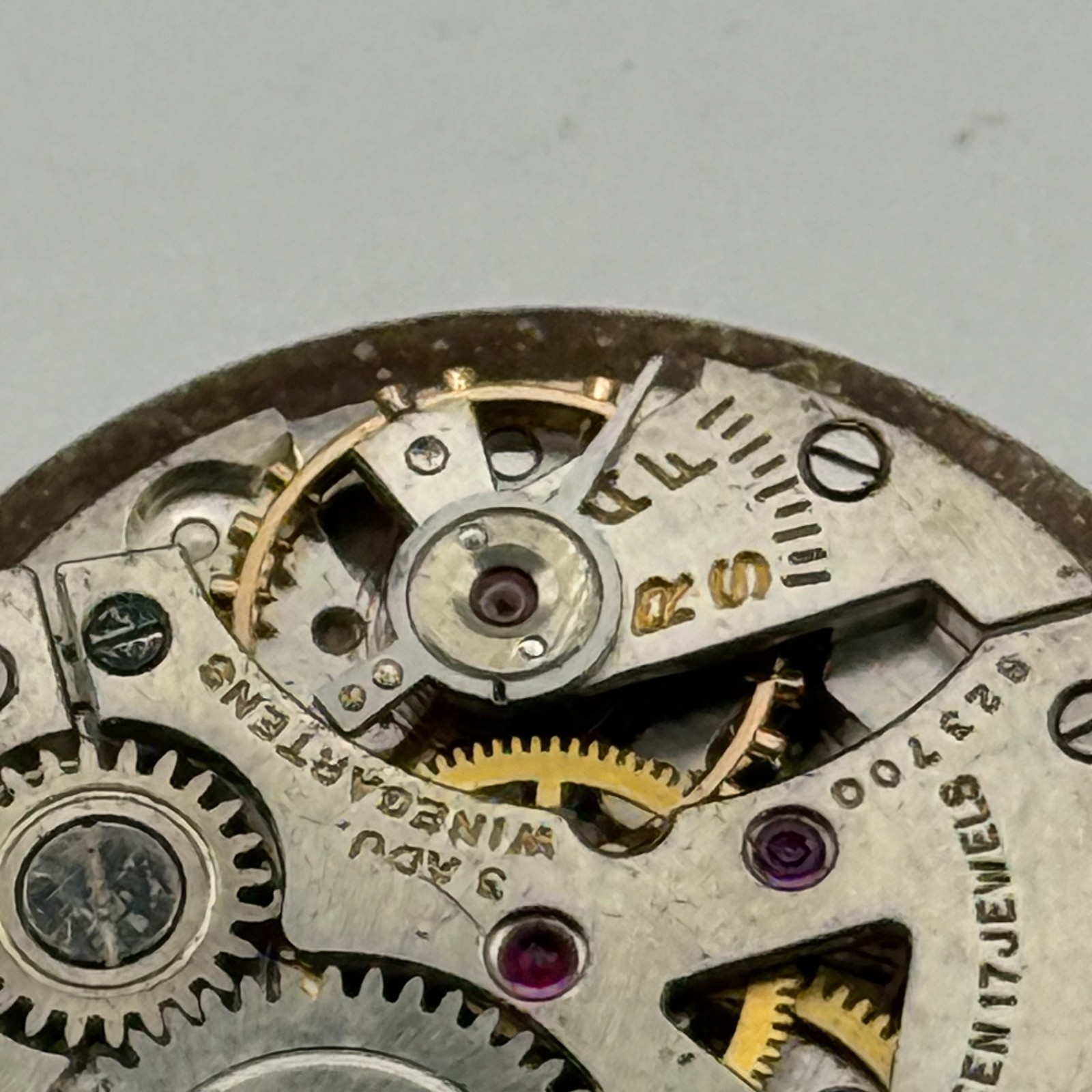 Winegartens London Watch Movement Running 17 Jewels Manual Wind Parts 23.5mm