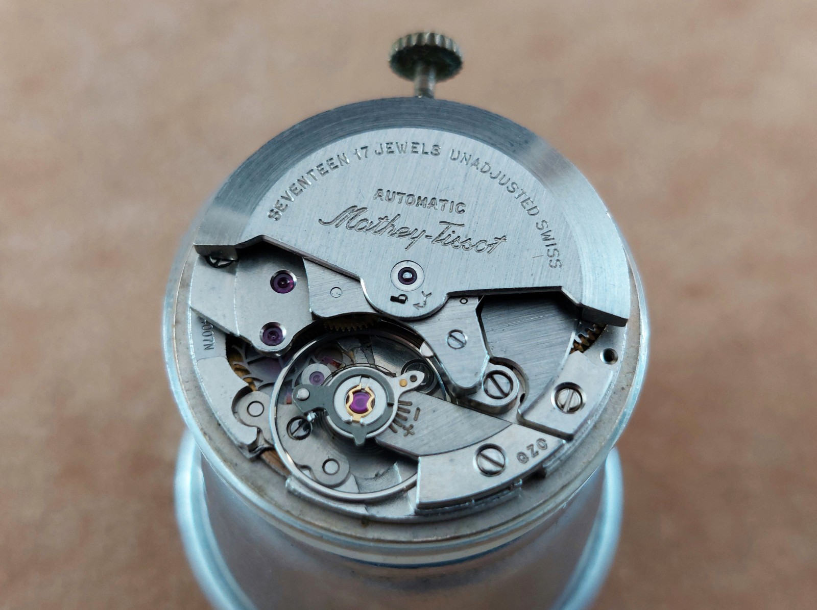 Vintage MATHEY – TISSOT Automatic Movement Caliber 4007N & Dial. Working!
