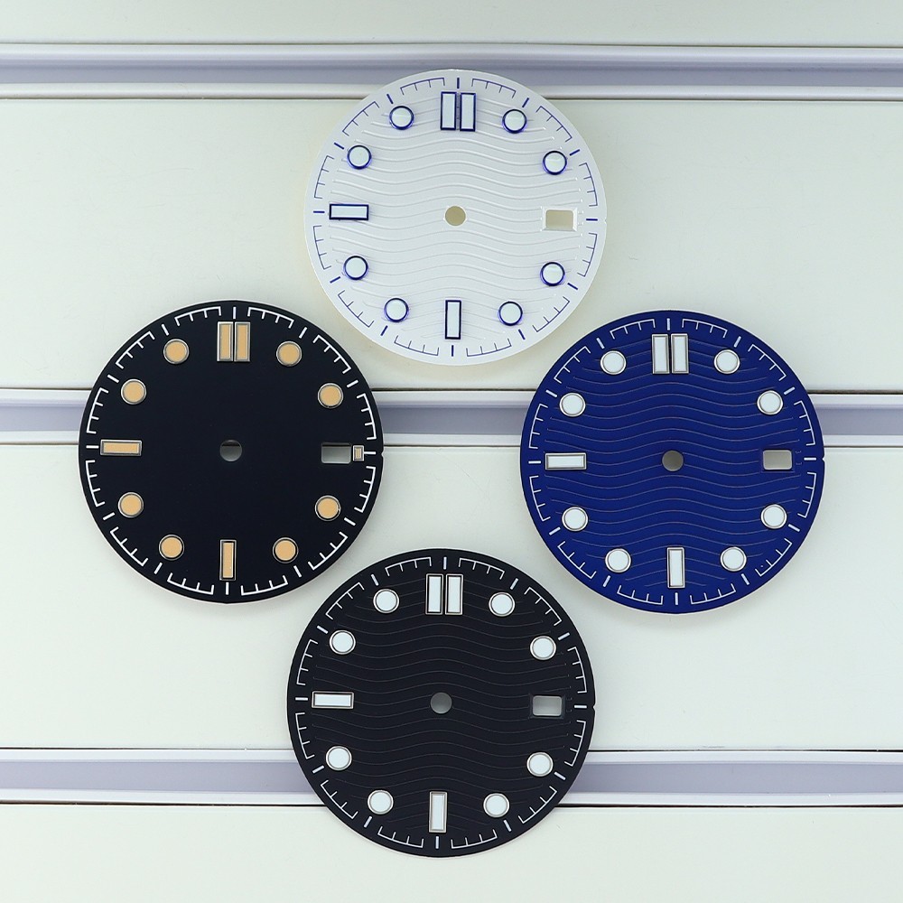 30.50mm Dial 3C Luminous Metal Dail Modify Sea300 Mod For Seiko NH35 36 Movement