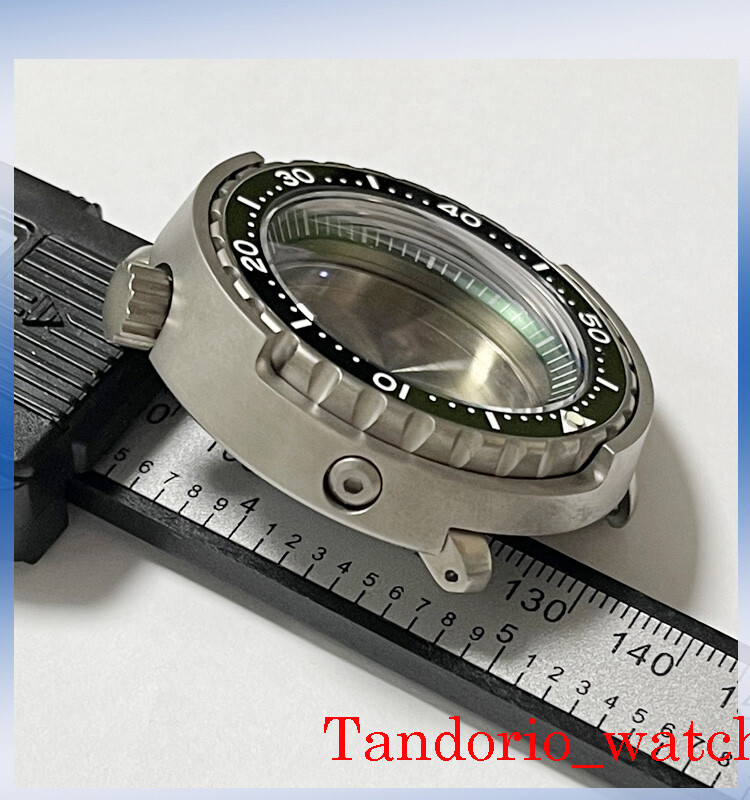 47mm Titanium Watch Case Sapphire Fit NH35A SKX007 SBBN031 200M Waterproof parts