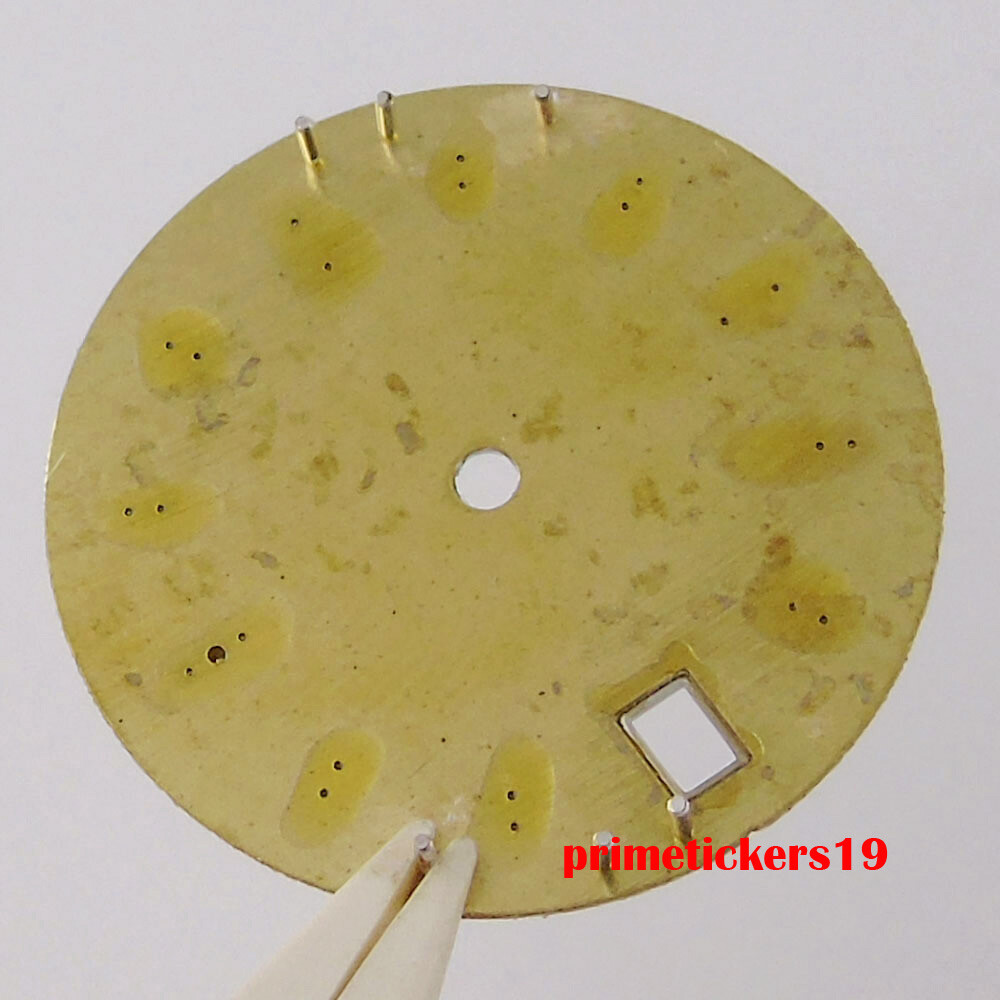 28.5mm Watch Dial Sterile Shell Face Date Hands Set Green Lume Fit NH35 Movement