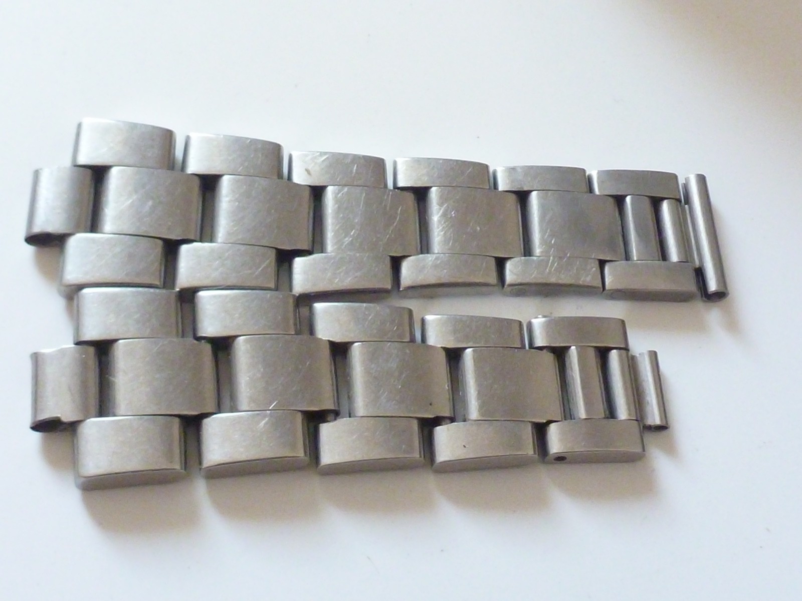 2 Half ORIGINAL Rolex Steel Bracelet 78350 19MM length Oyster without ends –