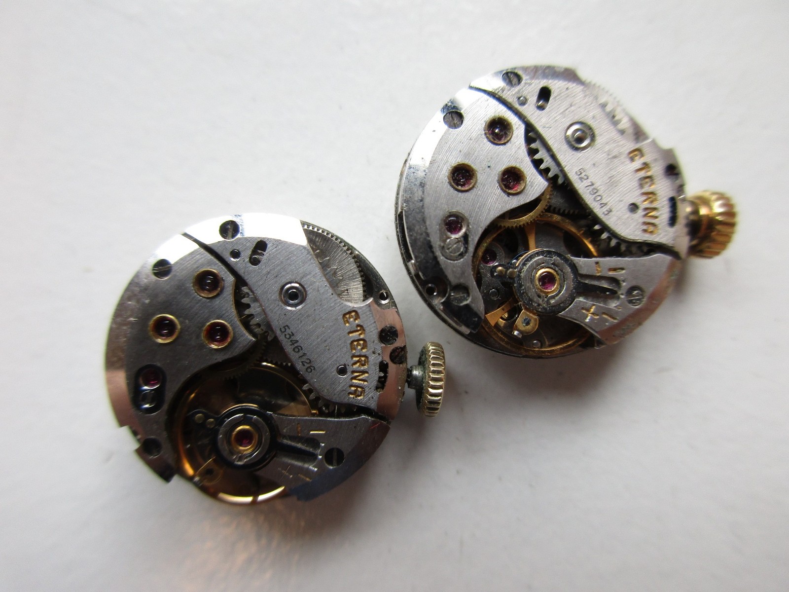 Eterna cal. 1418U Swiss vintage watch movements – running