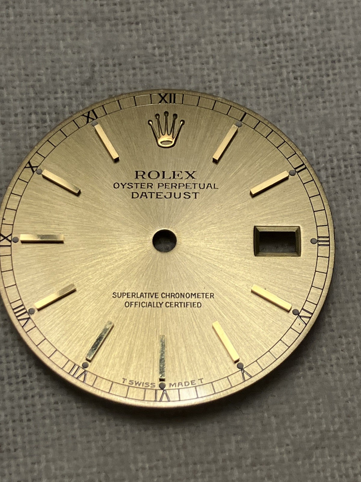 Genuine Champagne Gold Dial for Rolex DateJust 31 mm