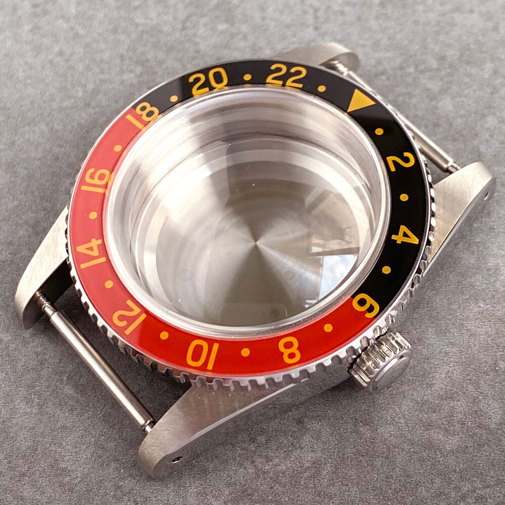 Vintage 38mm 200M Dive Watch Case Black Dial Fit NH34 NH35 Sapphire 120 Click
