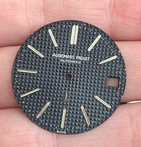 A Rare Authentic Audemars Piguet Royal Oak Jumbo “Tapisserie” Wristwatch Dial.