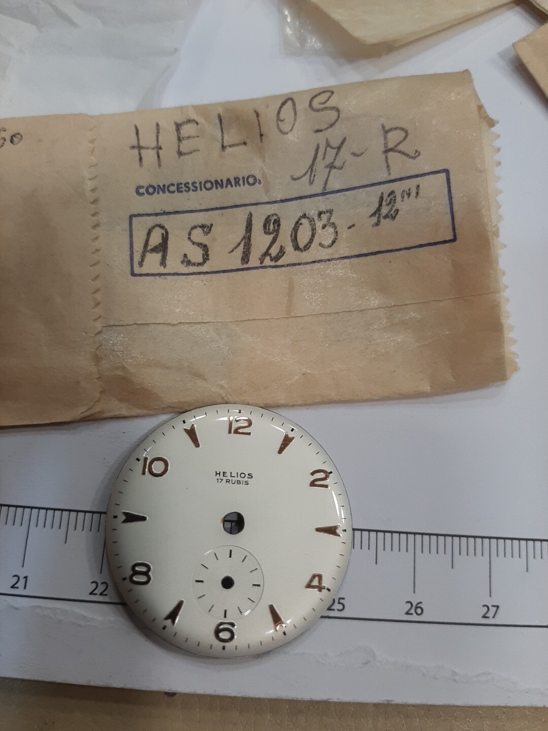 As 1203 (Helios) 32mm Dial Approx Used See Photos